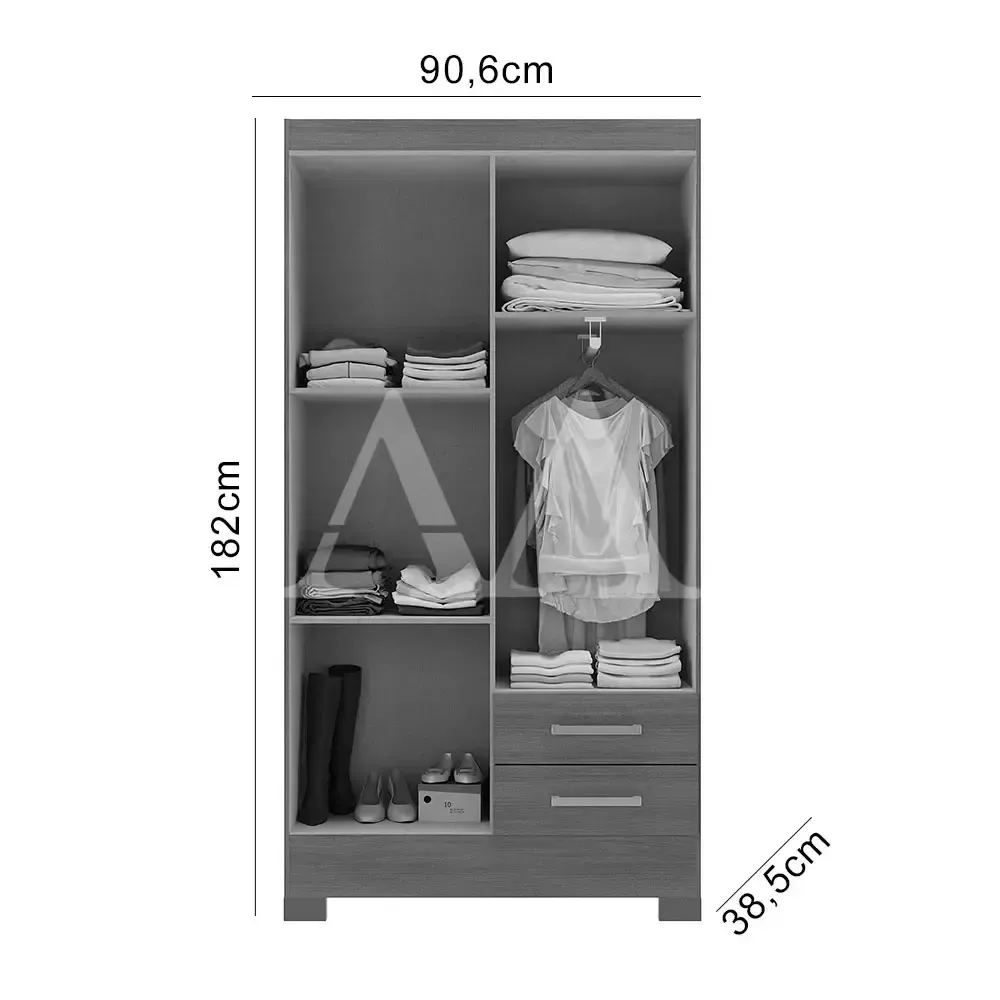 ROUPEIRO 4P. ABRIR 2G RODIAL IMPERATRIZ - Imagem 2