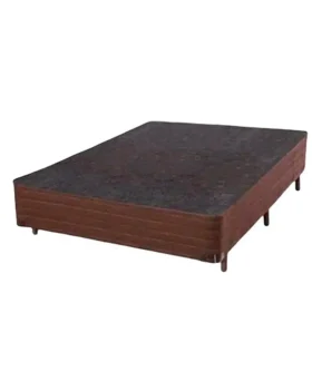 BASE P/COLCHAO SOMIE SUEDE MARROM CASAL