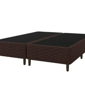 BASE P/COLCHAO SOMIE SUEDE MARROM QUEEN